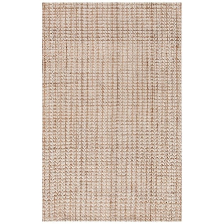Safavieh 6 x 9 ft. Natural Fiber Rectangle Area RugIvory & Light Brown NF186B-6